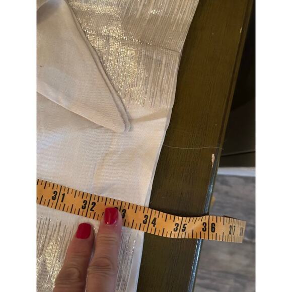 Trina Turk Women's Cream Silk Ruffle Front Mini Dress Size 2 - Picture 9 of 9